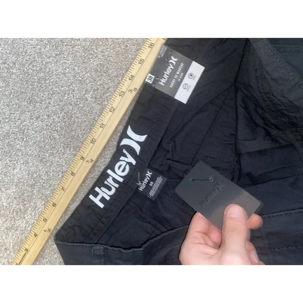 Hurley CTN Twill Walk Shorts Mens 38 Black Chino 9